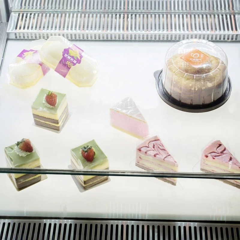 Counter Commercial Cake Display Fridge Refrigerator Showcase With Sliding Drawer