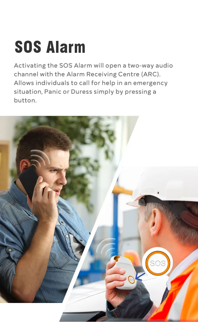 Eview EV04 BLE Programmable SOS Alarm Lone Worker 4G SOS GPS Tracking Devices With Charging Base