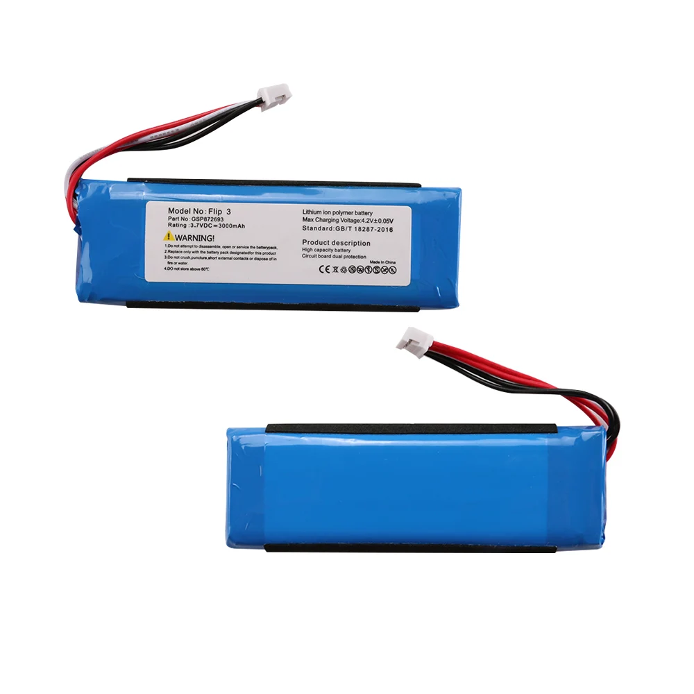 Standard Replacement Li-polymer Battery for JBL Flip 5/4/3/2/1 Rechargeable Speaker Battery for Charge 5/4/3/2/1 Battery Pack