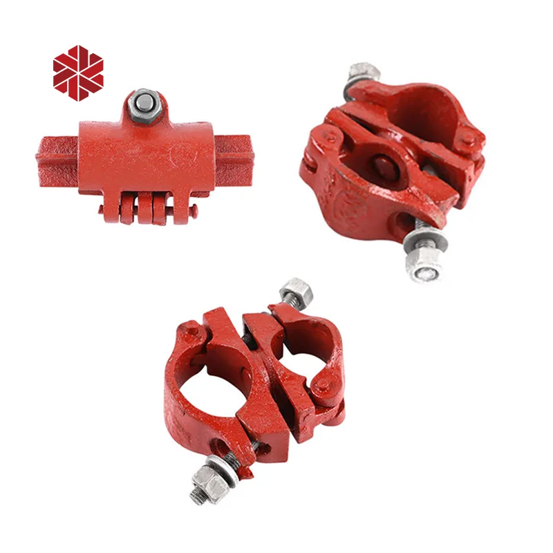 Scaffolding Clamp Coupler Pipe Connector Acoplamiento Types BS1139 EN74 Steel Swivel Forged Double Joint Pressed Sleeve Coupler