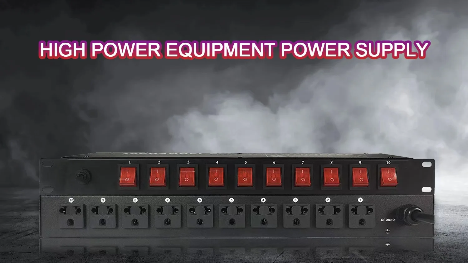 Gpub Ac1018 Professional 10way High Power Equipment Power Supply