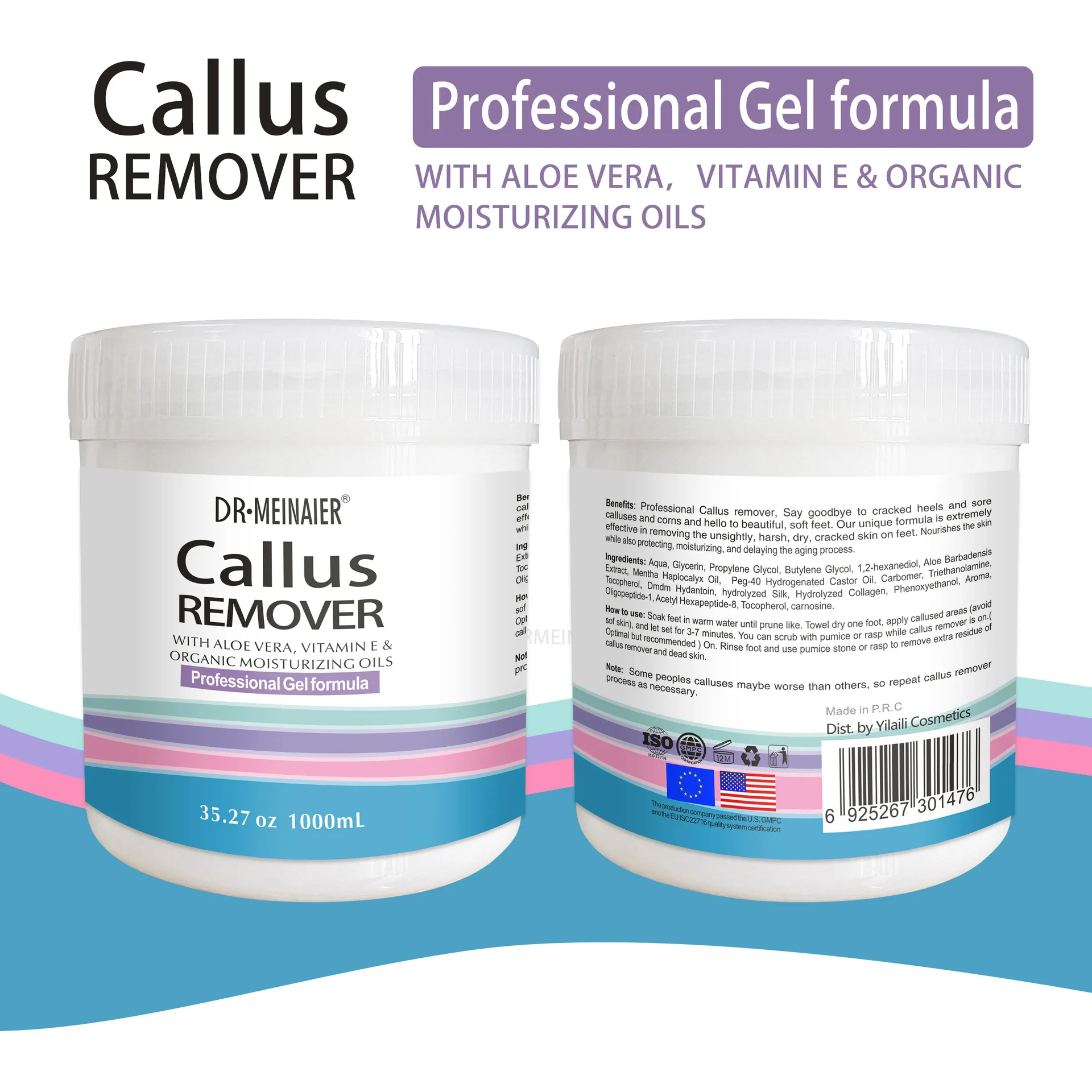 Hochwertiges 1L Professionelles Fu- und Hand-Peeling-Gel mit Organischem  Aloe-Extrakt, Vegan, Kruterbasiert, Feuchtigkeitsspendend, Fersen-Schutz  gegen Hornhaut| Alibaba.com