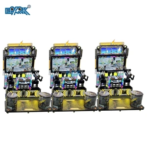 2 Player Kids Video Shooting Simulator Arcade Game Machine Thunder Attack Coin Operated for Game Centers Made of Plastic