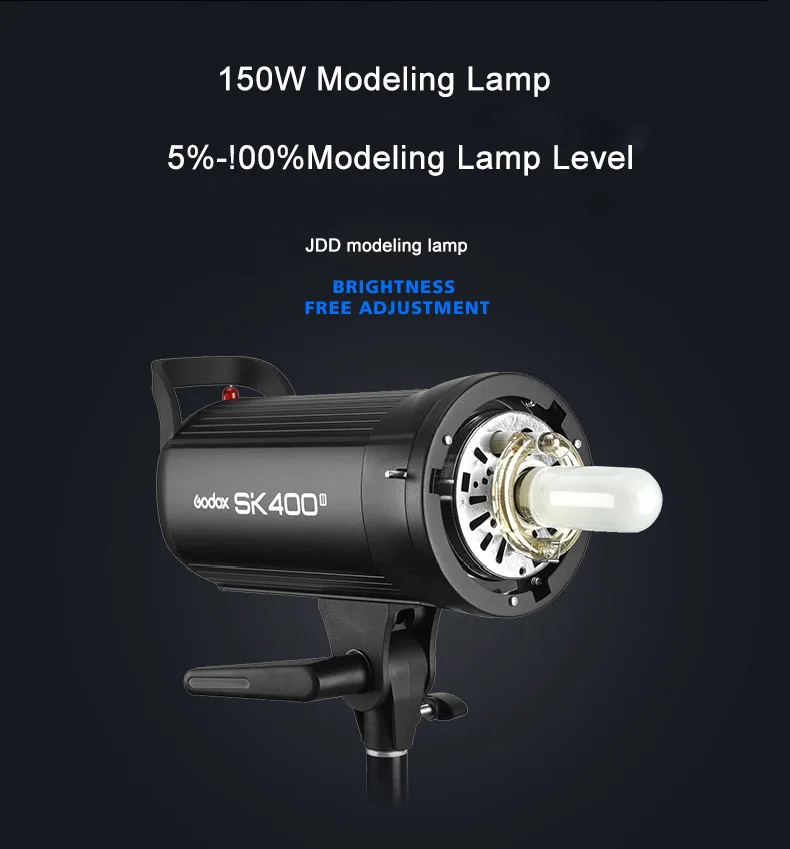 photographic lighting Godox sk400ii 400w 2.4g photography studio flash trigger x1t-n