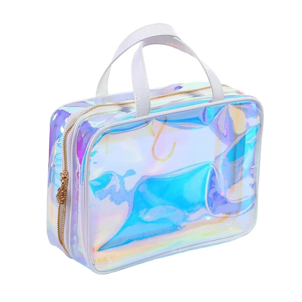 clear rainbow bag