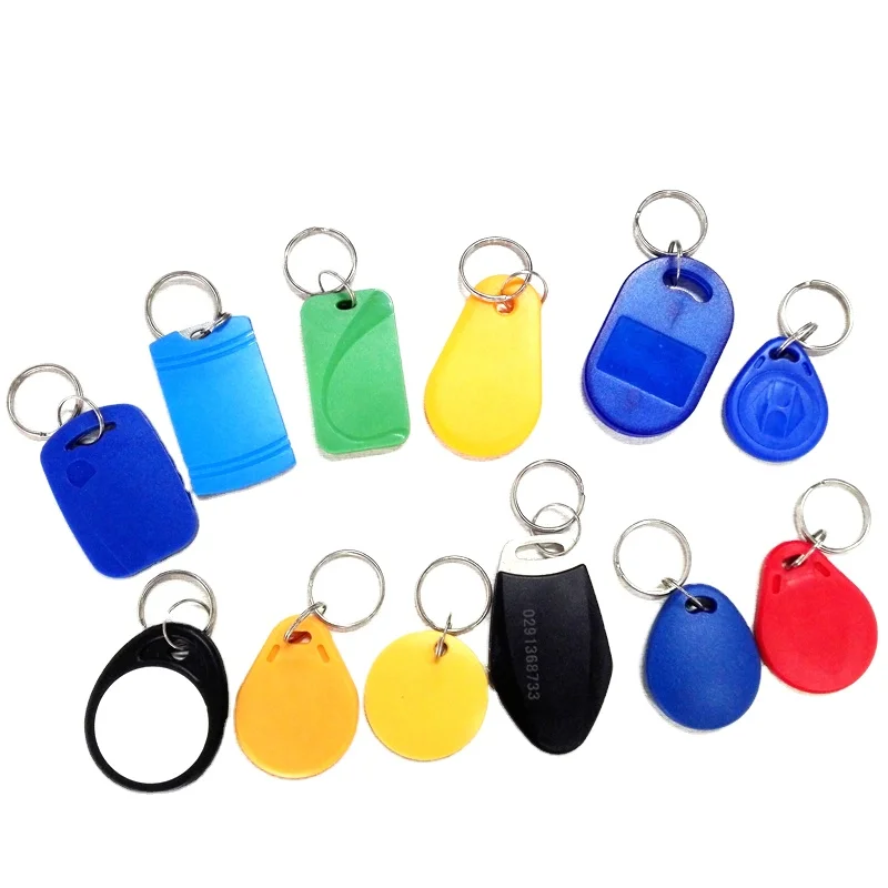 Low Price Waterproof NFC Key Fobs Rewritable RFID Keyfob 14443A PVC Epoxy Material 13.56MHz Frequency QR Code Communication
