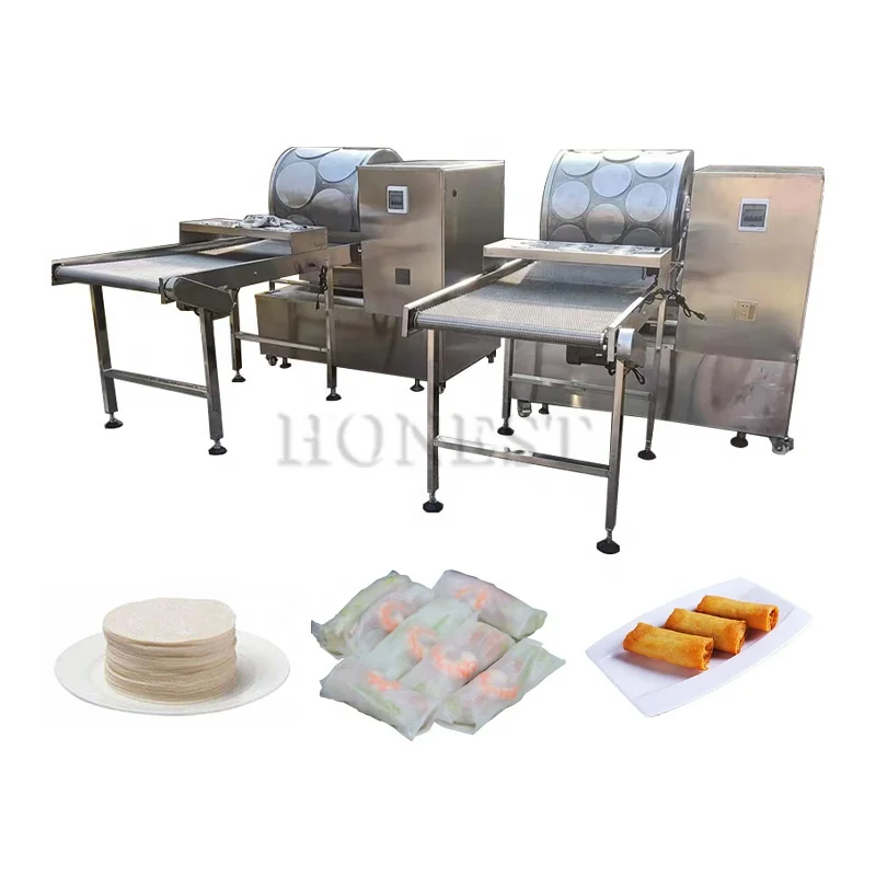 Fully Automatic Tortilla Making Machine / Spring Roll Sheet Making Machine / Pancake Machine Gas Type