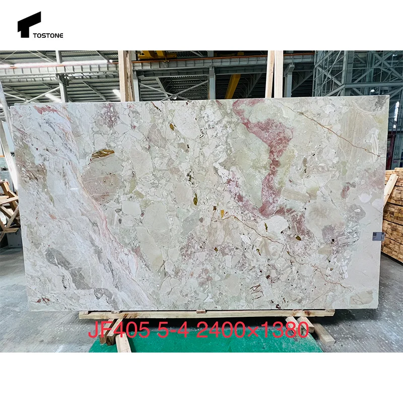 Tostone New Design Ceppo Breccia Rosa Marble with Polished Finish ...