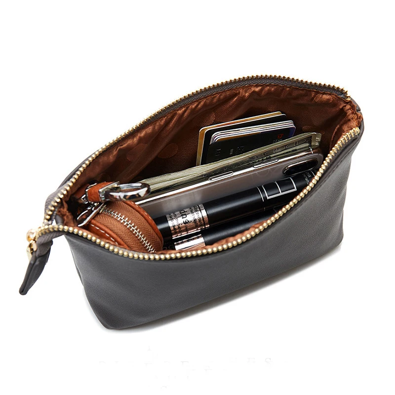 Custom Logo Printed Small Leather Cosmetic Bag Bolsa De Maquillaje Trousse Maquillage Black Pink Pu Makeup Pouch