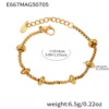 E667-gold beaded bracelet 154cm