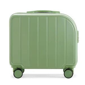 custom logo Small  18inch Lightweight Carry-On Suitcase Universal Silent Wheels Waterproof Case Minimalist Luxurious Style