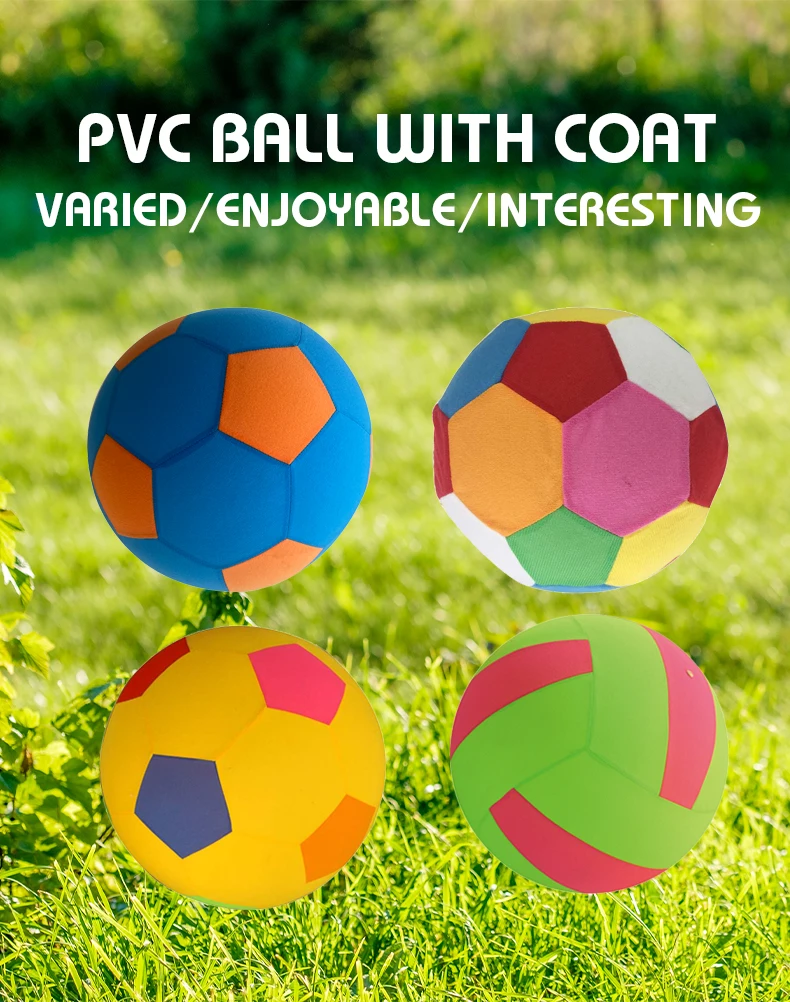 Mega 60cm Inflatable Fabric Cloth Kids Toy PVC Soccer Ball