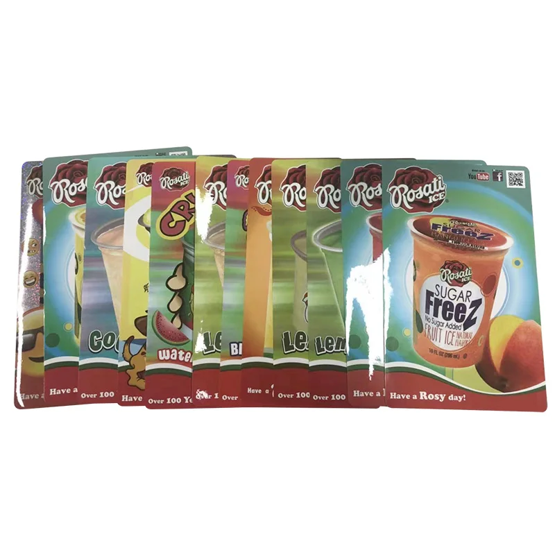 Manufacturer Custom Printing Antifreezing Ice Cream Cup Food Grade Custom Stickers  Container Label Sticker