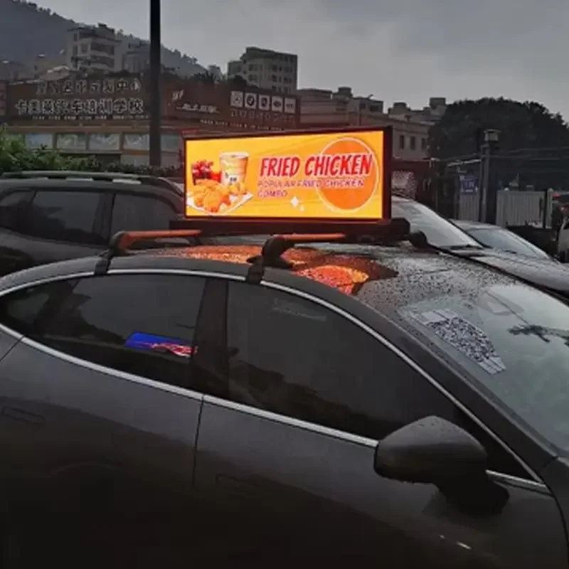 P5 Unutrašnja Digitalna Reklamna Taksi Dvustrani LED Display za Automobile Taksi Vrh Dobrodošlice Pokretni Ekran