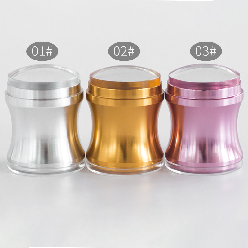 Металлическая ручка для дизайна ногтей штамп штамповки полировки печать маникюрная пластина инструмент