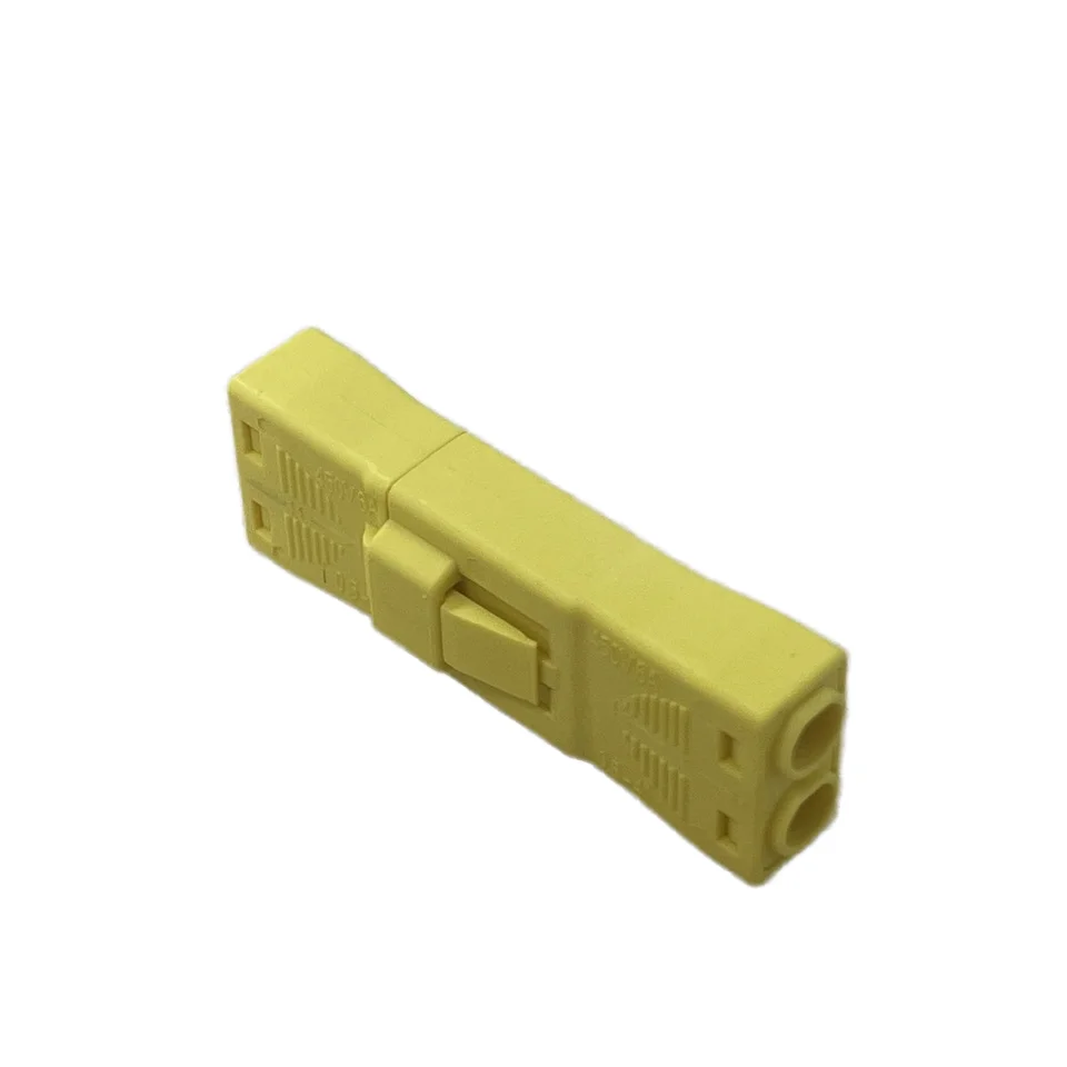 826H-2 Large Square Two-In Two-Out Connector Brass Plug-In Terminal Male Female Wiring for Electronic Connector Accessories