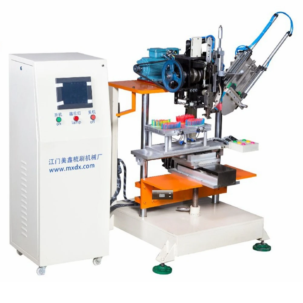 Automatic Broom Making Machine 2 Axis Brush Tufting Toilet Hair Brush Make Machine Plastic Broom Brush Filament Making Machine