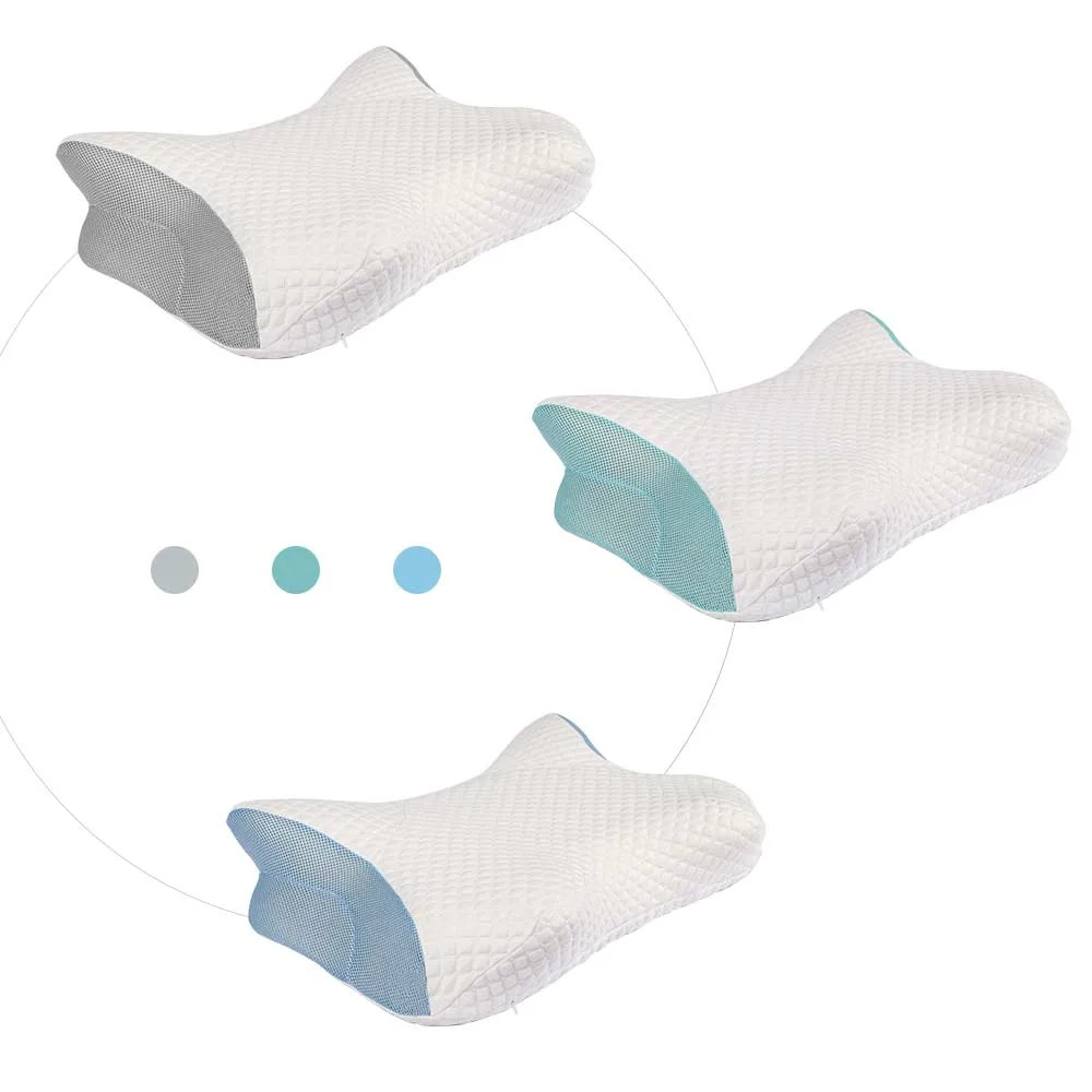 Hot Selling Supports The Cervisaien Oreiller New Patented Natural Traction Bed Anti Wrinkle Cloud Shaped Pillow Cervical Sleep M_voghion.com