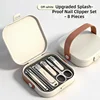 Set tagliaunghie bianco da 8 pezzi