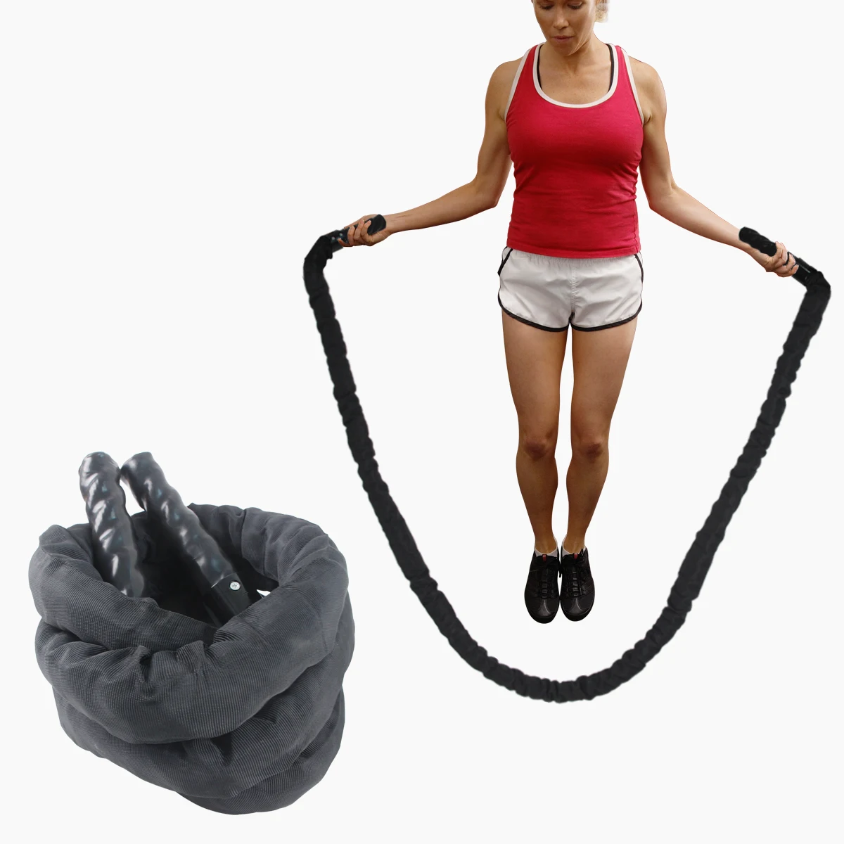 power training muscle fitness heavy jump rope battle rope