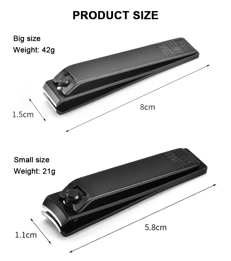 Wholesale Fingernail Clippers Kit Stainless Steel Custom Logo Straight