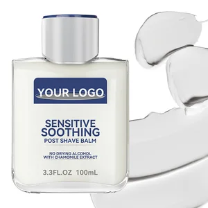 Hot Selling Men's Hydrating Chamomile Lavender Shaving Cream Soothing Skin Reduces Razor Irritation Shave Butter