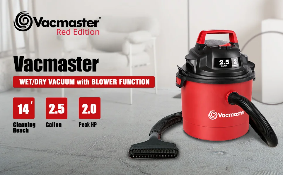 Vacmaster 2 Vacmaster Vacuum Cleaner 2 Peak Power Suction Lightweight 3-in-1 Wet ...