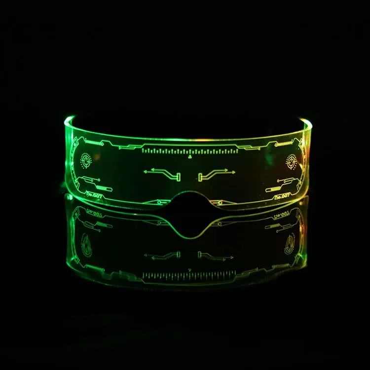 LED Glasses EL Wire Neon Party Luminous LED Glasses Light Up Glasses Rave Costume Party Decor DJ SunGlasses Halloween Decoration