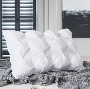 Queen Size Bed Pillows Sleeping White Hotel Good Quality Pillow Set for Back Stomach or Side Sleepers White Goose Down Pillow