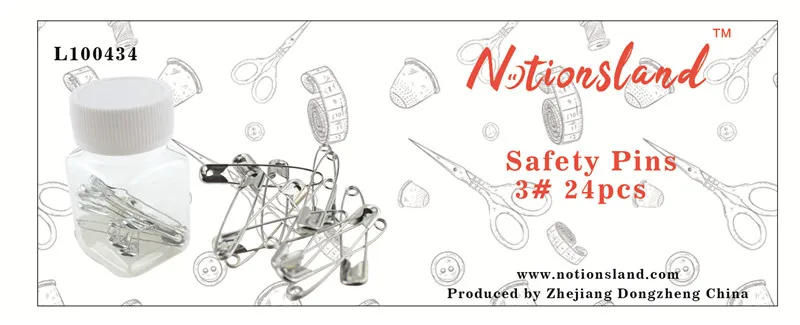 Большие булавки для одежды из нержавеющей стали размер 3 24