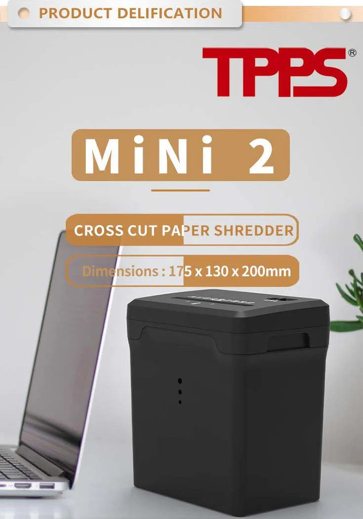 Office Small Electric A4 Size Cross-cut Mini Paper Shredder Machine For ...
