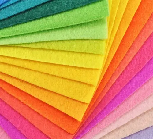 Экологически чистое Полиэфирное штапельное волокно гладкая Нетканая Ткань 100% полиэстер войлок с