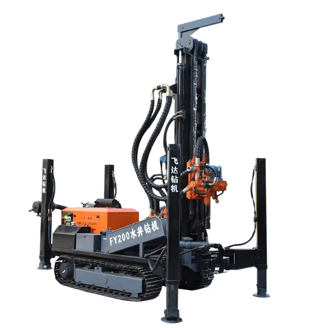 
 KW180 water well drill machine for depth water well equipment. FW180 multifunctional hydraulic wel