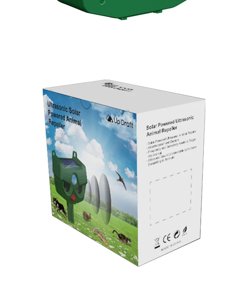 Outdoor Solar Infrared Supersonic Dog And Mouse Repeller Animal