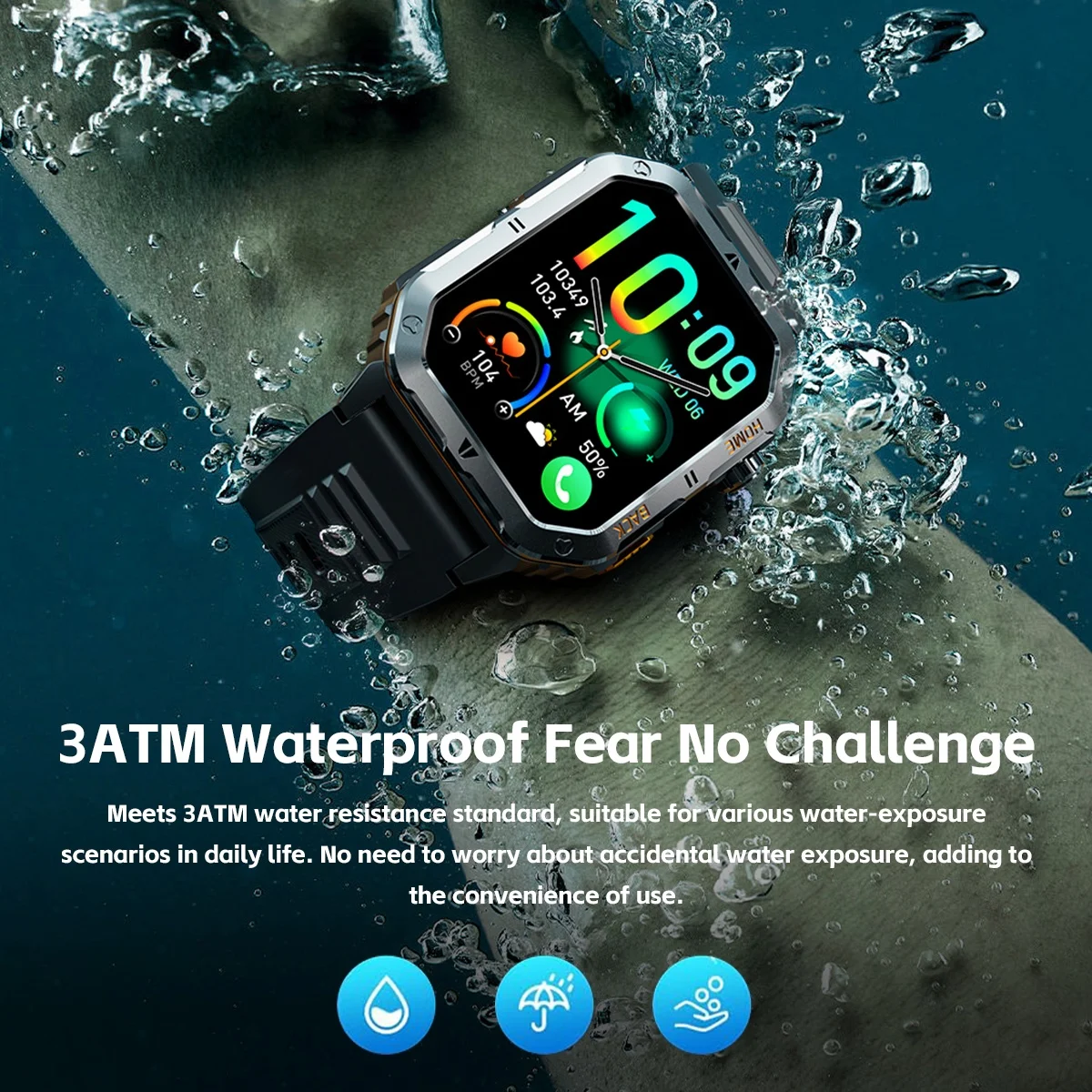 El mejor reloj inteligente deportivo MT62 2,01 pulgadas IPS