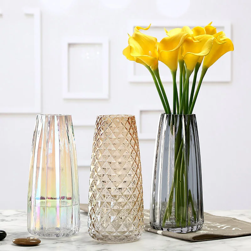 Man Blown Home Decor Glossy Color Bling Ryan Glass Vase