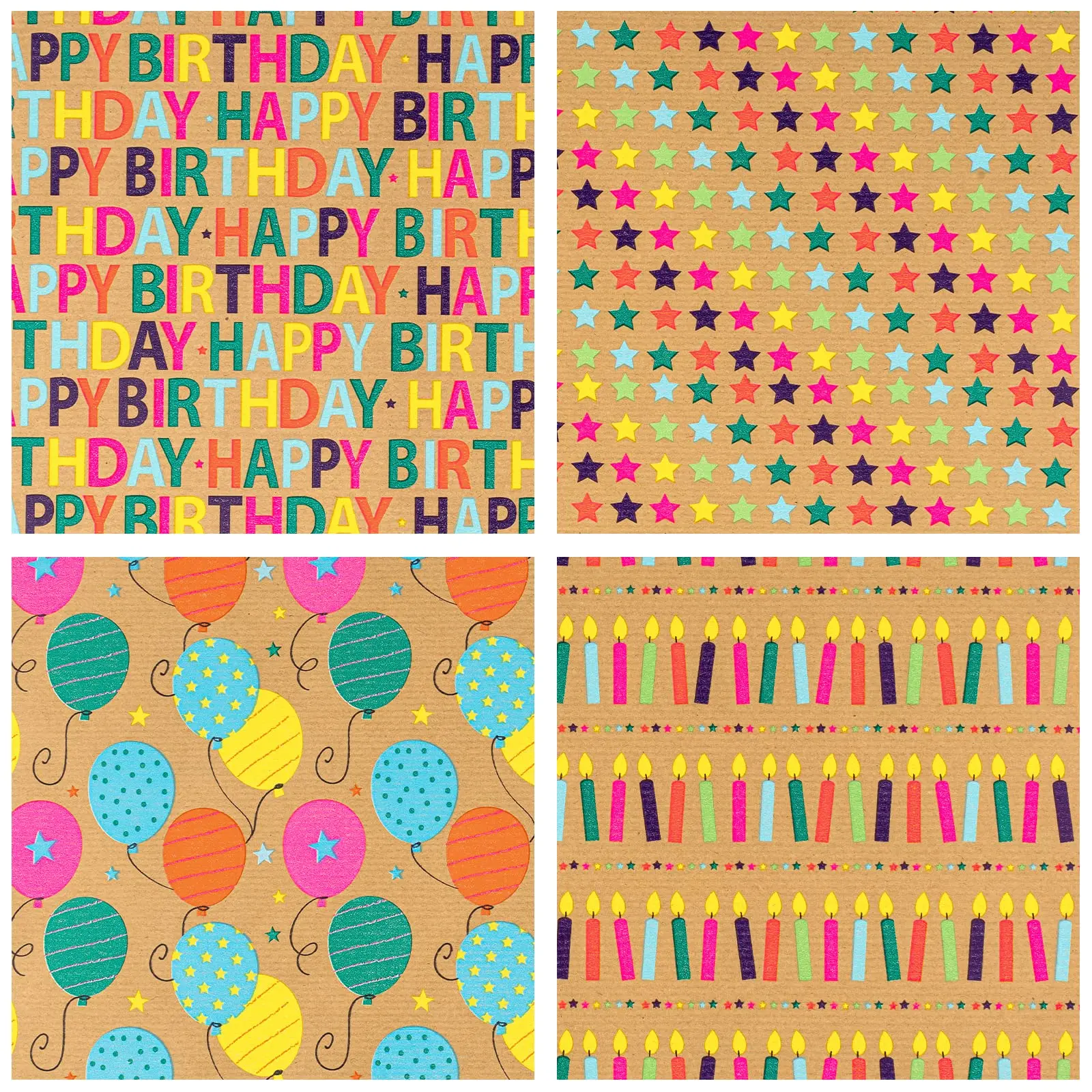 Colorful Birthday Wrapping Paper Birthday Gift Wrapping Paper Mini Roll ...