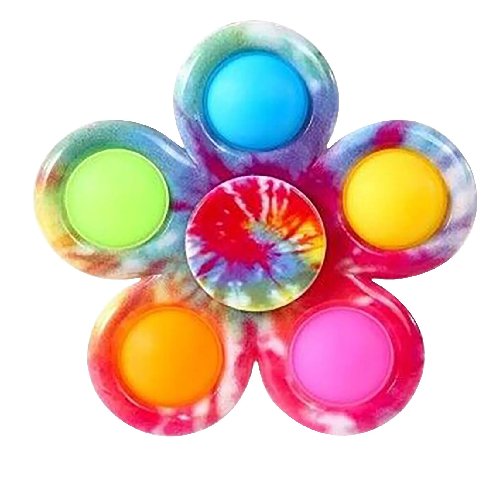 Colorful Beautiful Popper Finger Fidget Spinner Metal Toys Ring Relieve Stress Toys Kids Flying Fidget Spinner