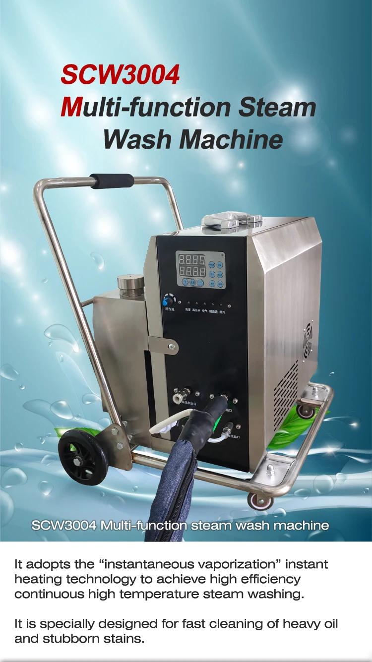 Water Saving Car Wash Equipment High Pressure Steam Cleaner Steam Car