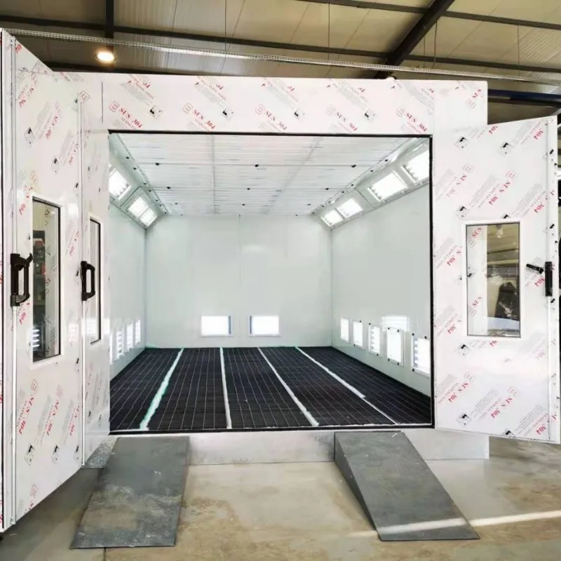 Customized LED Lighting Spray Booth for Car Painting Diesel Burner Bake Use