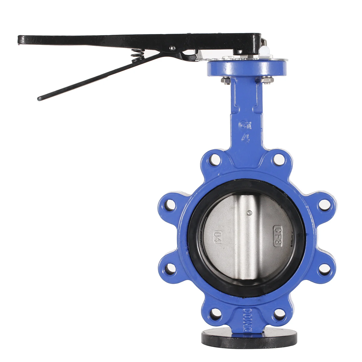 High Performance API609 4 Inch  Manual 304 Stainless Steel Lug Type Cast Iron butterfly Valve