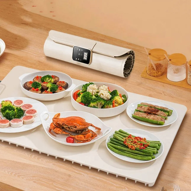 Household Fast Heating Warming Pad Can Be Rolled and Folded Hot Plate Can Be Timed Insulation Heating Small Warming Plate 2