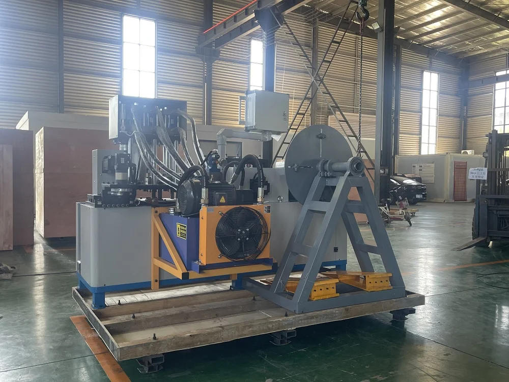 CNC Automatic Pipe U Clamp Making Machine Flat Iron Hoop Forming Machine with Motor Hydraulic Press Punching Machine