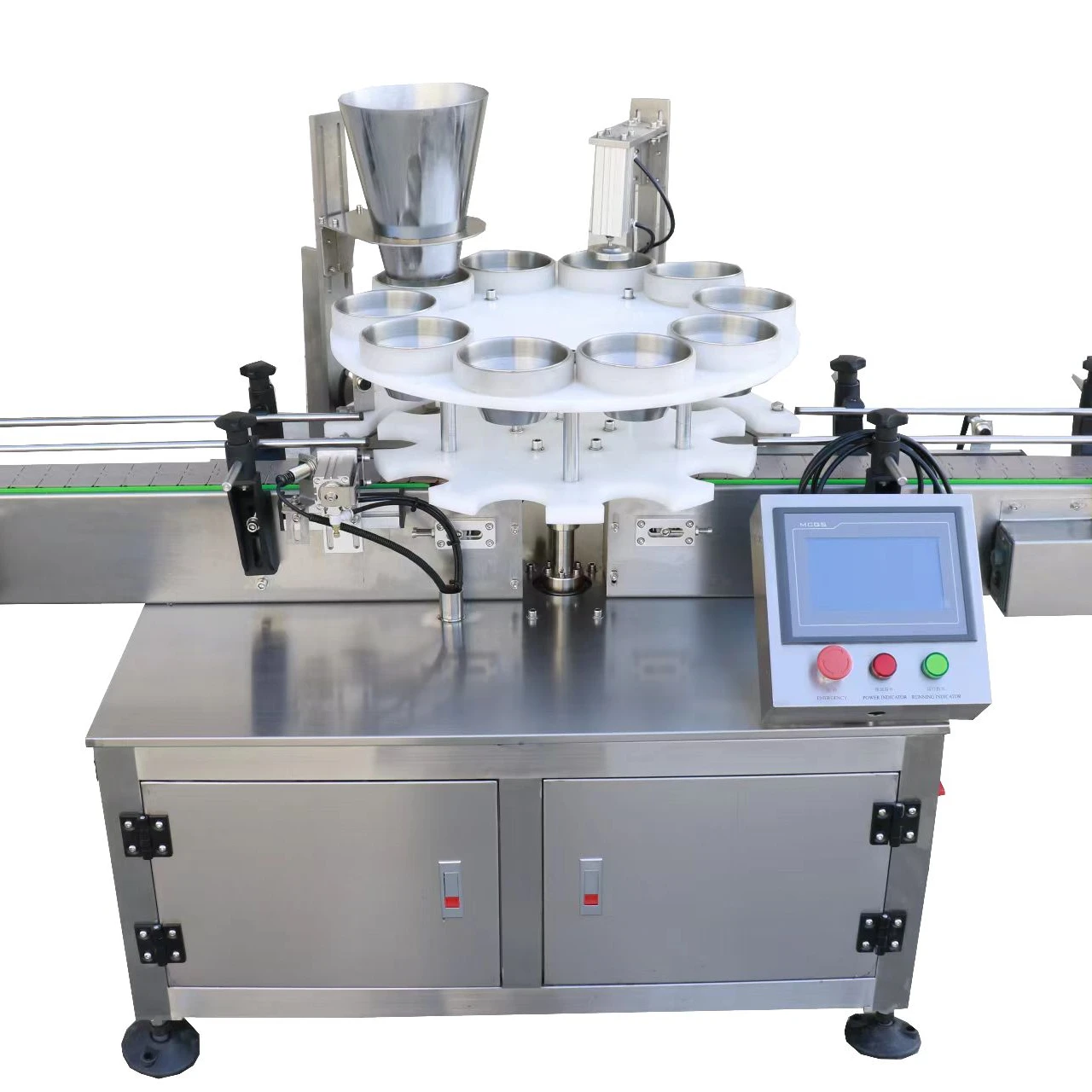 Turntable Type Granule Feeding Filling Machine Production Line Nut and Soybean Pellet Feeder