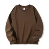 Coffee cotton crewneck sweat