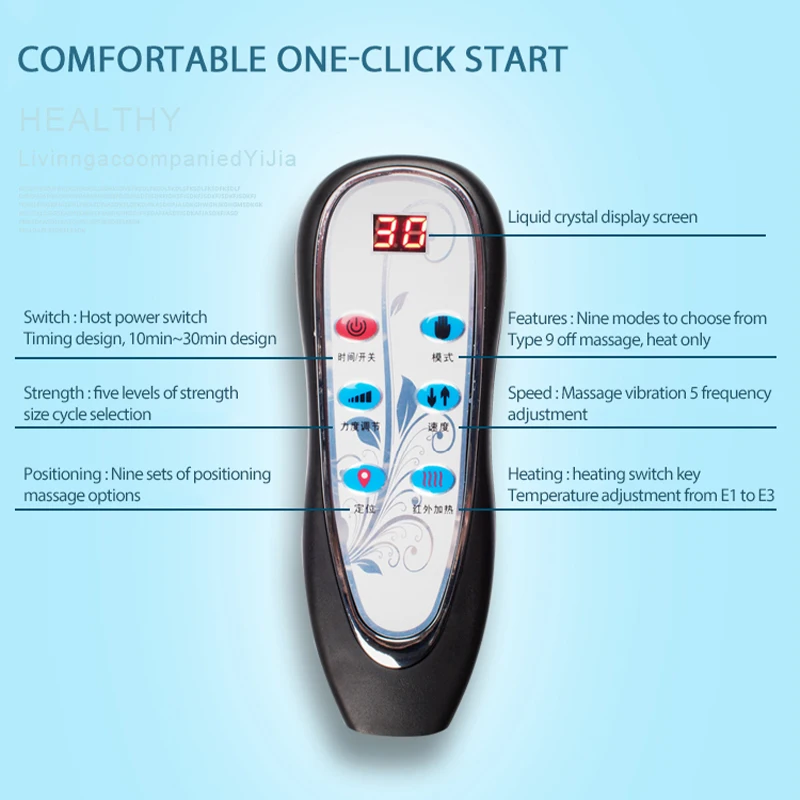 Factory Price Shiatsu Vibration Massage Mat Back Electric Heated Massage Mattress