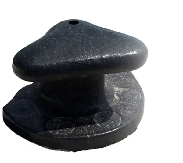 Marine Cast Steel Mooring Bollard-Custom Cutting Service 150 Tons Capacity ISO Standard 24 Months Warranty Epoxy Paint 10-15