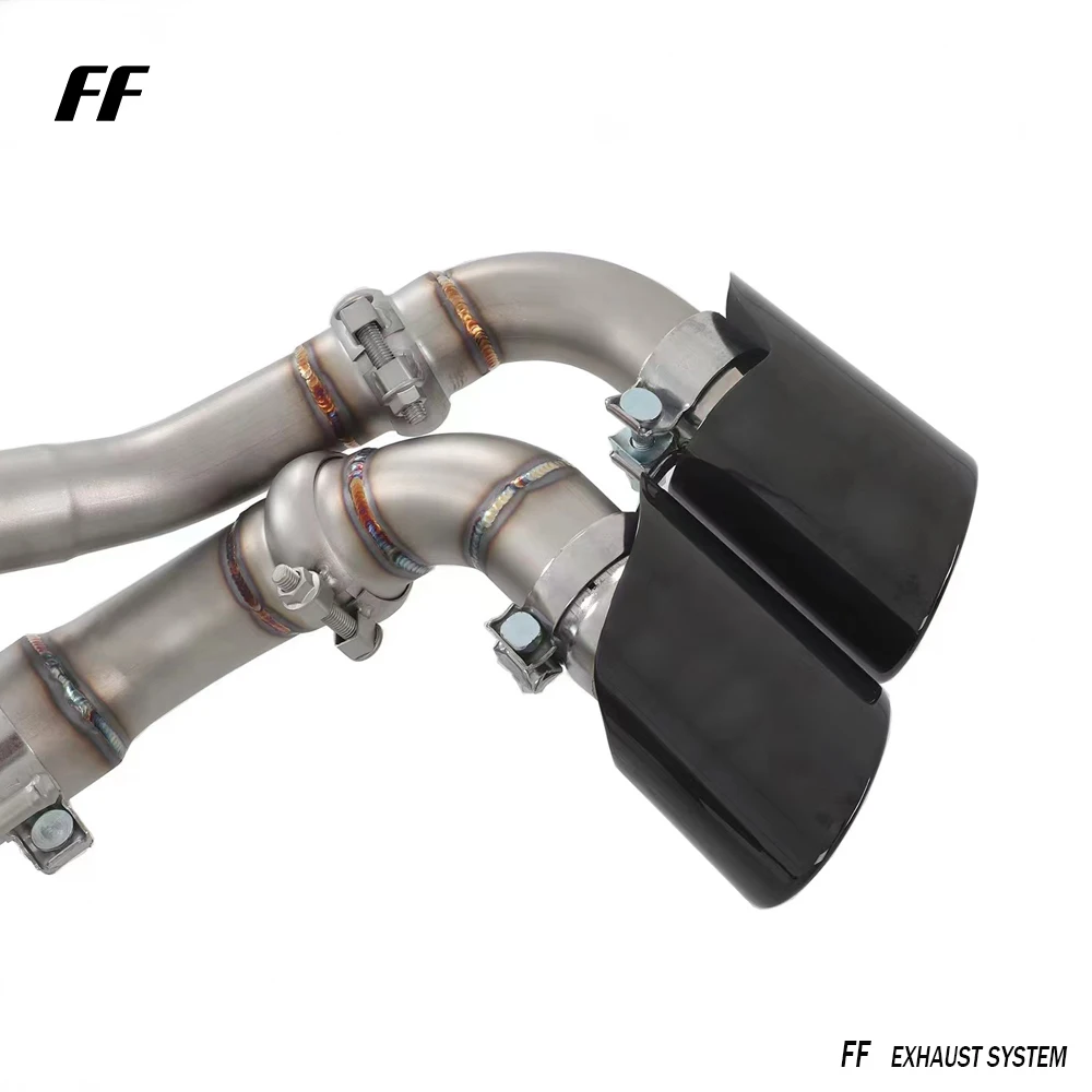 Exhaust System For Audi Q8 Q7 2018+ 3.0t Stainless Steel Catback Exhaust Valve Highpitched