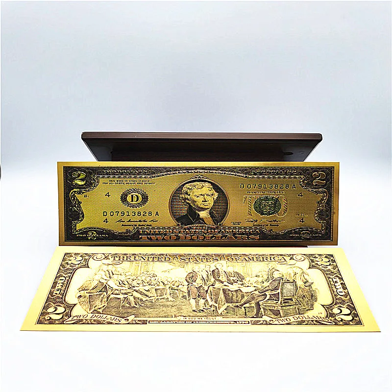 
 Памятные банкноты в долларах, бумажные деньги, Золотая фольга, Золотая банкнота 24k для коллекции подарков  