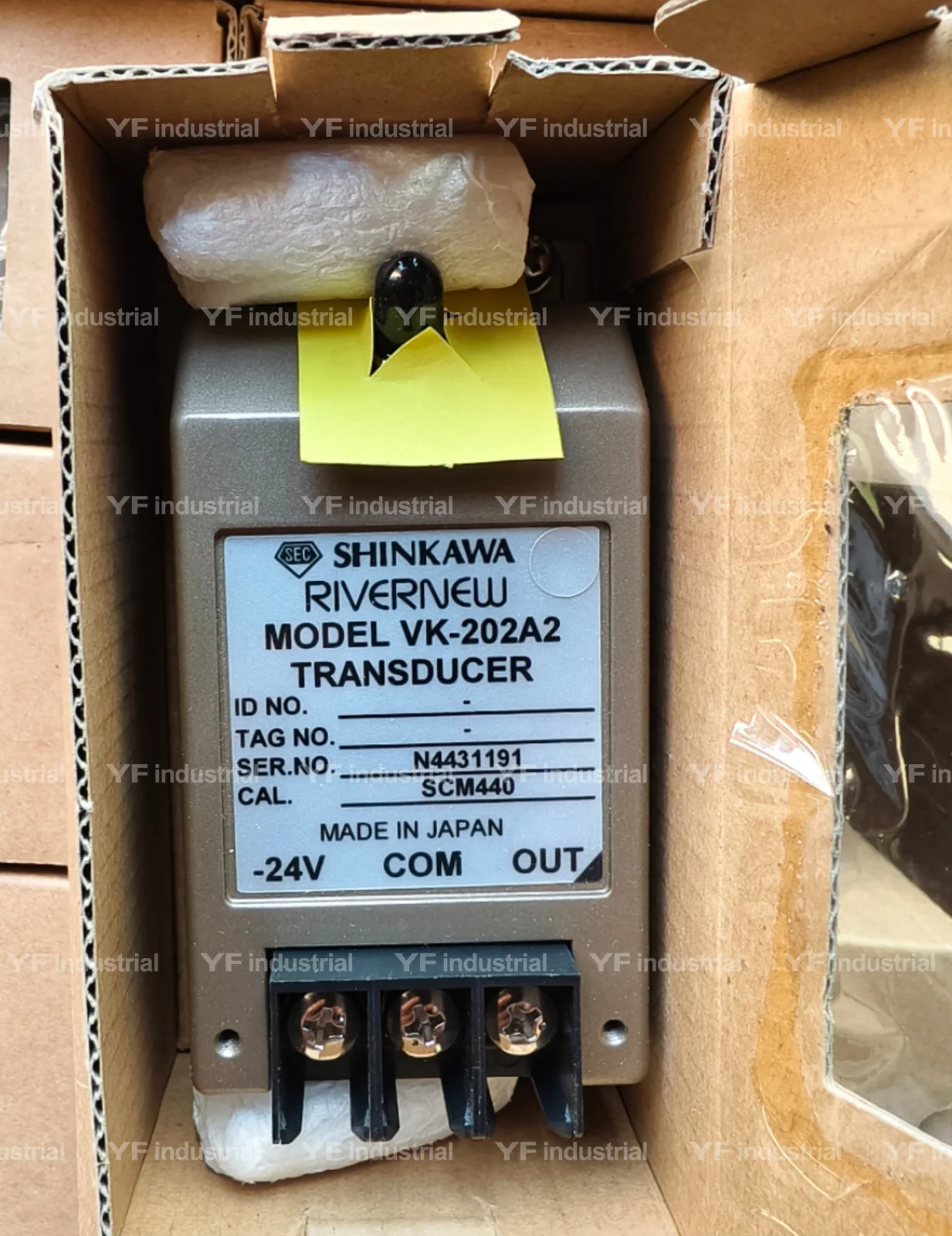 Transducteur Industriel SHINKAWA Modèle VK-202A1 - Occasion, Retiré D'une Unité Fonctionnelle